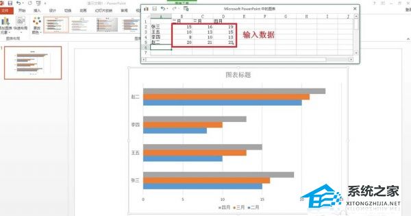 PPT如何制作条形统计图？PPT制作条形统计图表的方法