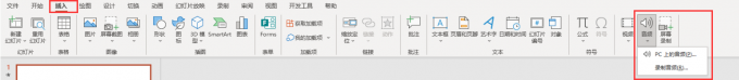 音频选项按钮
