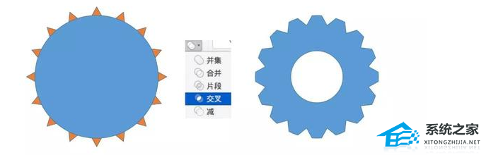 PPT软件中怎么自己制作出圆形齿轮的方法分享