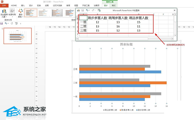 PPT如何绘制横向复式条形图？PPT画横向复式条形图的方法